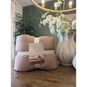 Full/Queen Rayon from Bamboo Quilt Light Adobe Clay - Casaluna NEW